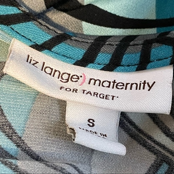 Liz Lange for Maternity Blue Geometric Dress Size Small - Picture 4 of 4